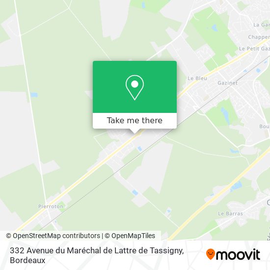 332 Avenue du Maréchal de Lattre de Tassigny map