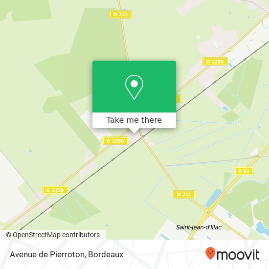 Avenue de Pierroton map