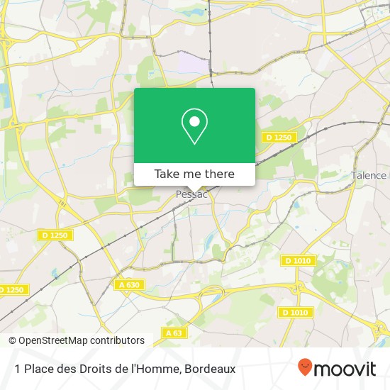 1 Place des Droits de l'Homme map