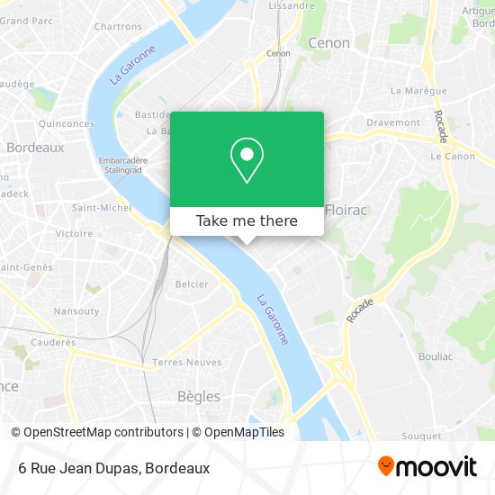 Mapa 6 Rue Jean Dupas