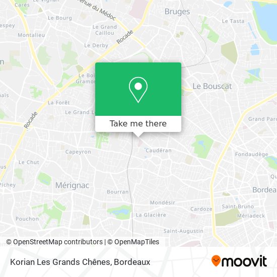 Korian Les Grands Chênes map