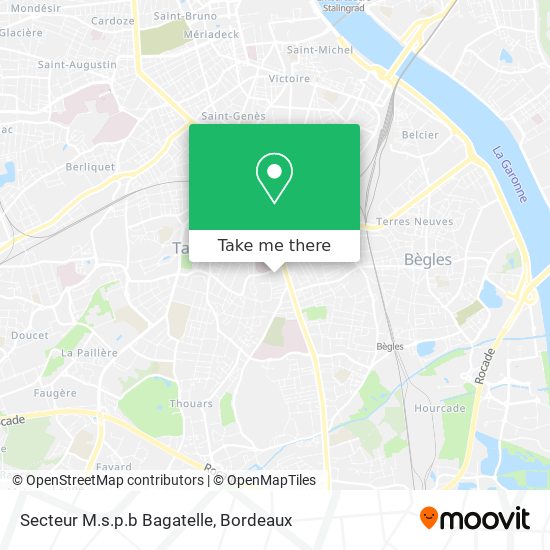 Secteur M.s.p.b Bagatelle map