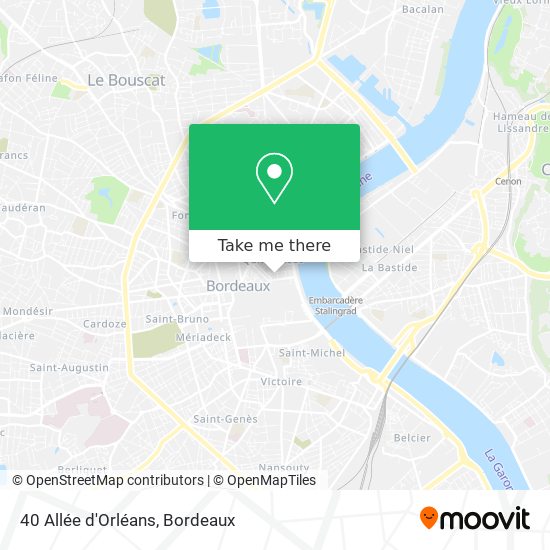 40 Allée d'Orléans map