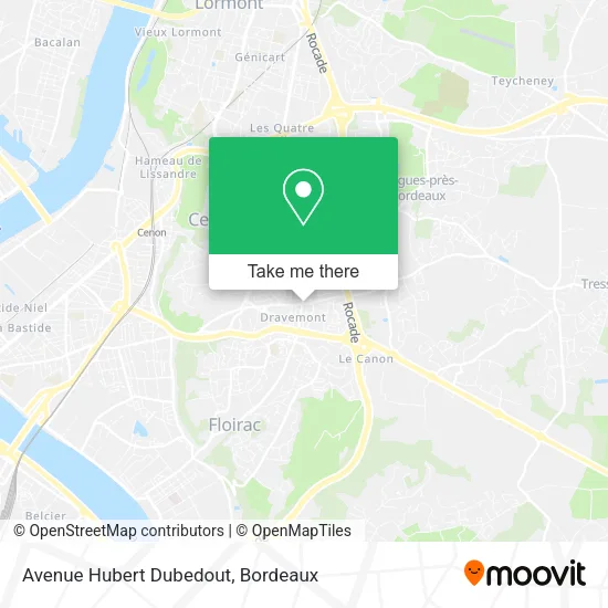 Avenue Hubert Dubedout map