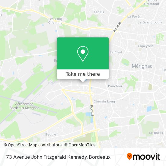 Mapa 73 Avenue John Fitzgerald Kennedy