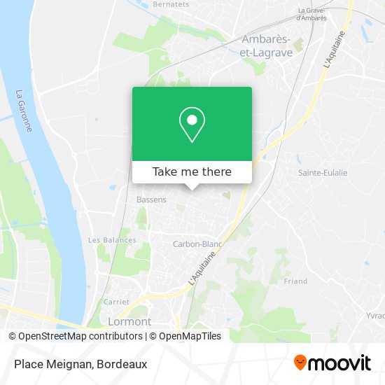 Mapa Place Meignan