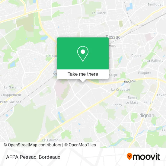 AFPA Pessac map