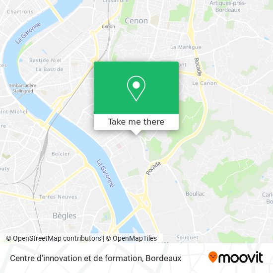 Centre d'innovation et de formation map
