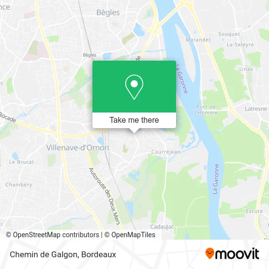 Chemin de Galgon map