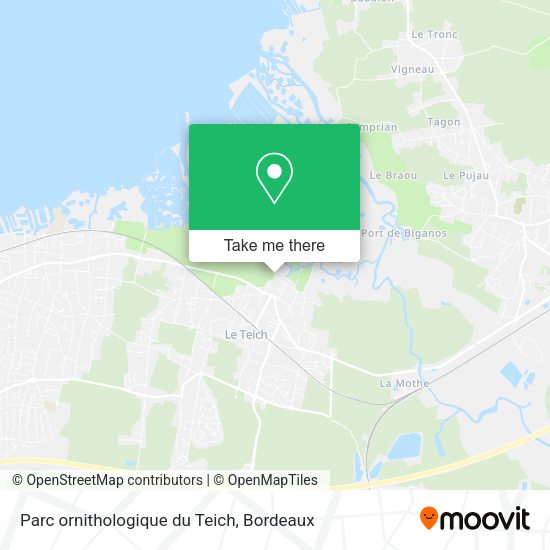 Parc ornithologique du Teich map