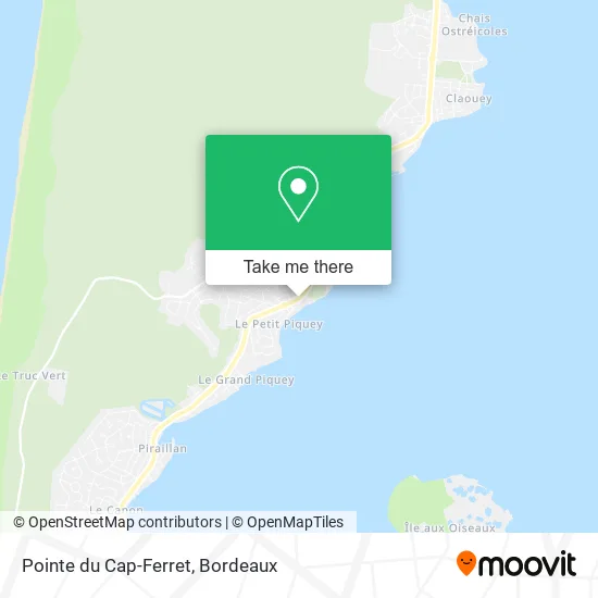 Pointe du Cap-Ferret map