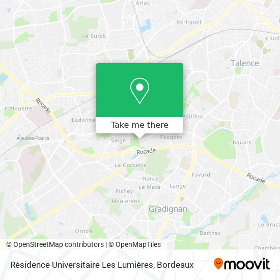 Résidence Universitaire Les Lumières map