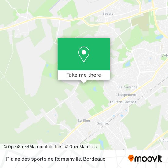 Plaine des sports de Romainville map