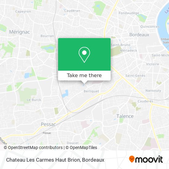 Chateau Les Carmes Haut Brion map