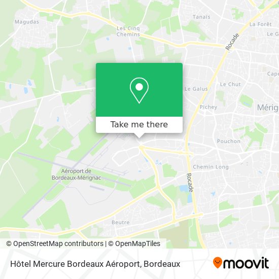 Hôtel Mercure Bordeaux Aéroport map