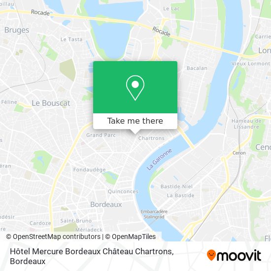 Hôtel Mercure Bordeaux Château Chartrons map