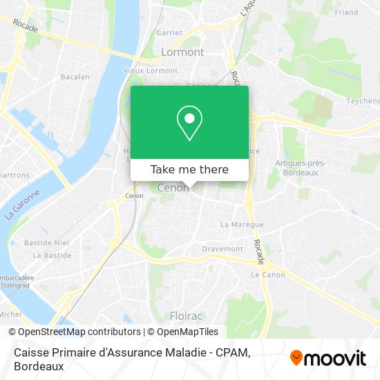 Caisse Primaire d'Assurance Maladie - CPAM map