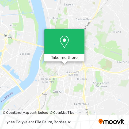 Lycée Polyvalent Elie Faure map
