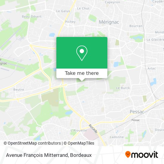 Avenue François Mitterrand map