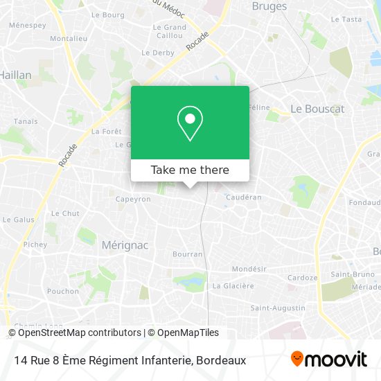 14 Rue 8 Ème Régiment Infanterie map