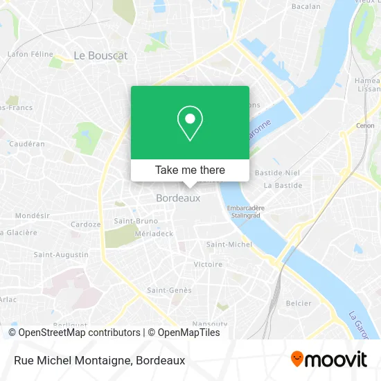 Rue Michel Montaigne map