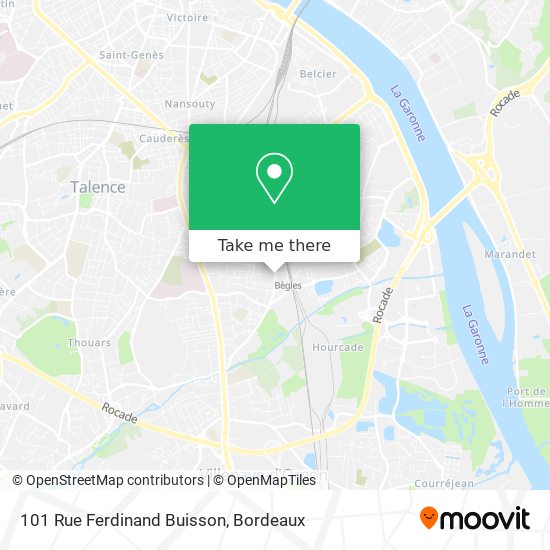 Mapa 101 Rue Ferdinand Buisson