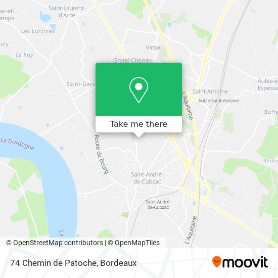 74 Chemin de Patoche map