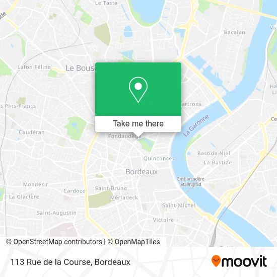 113 Rue de la Course map