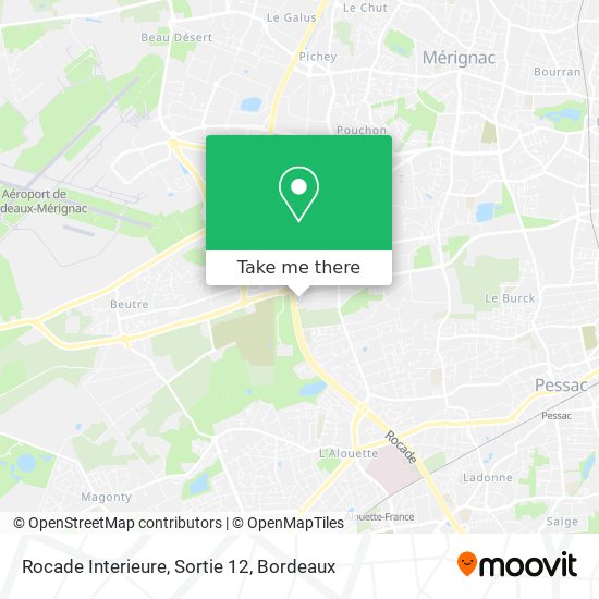 Rocade Interieure, Sortie 12 map