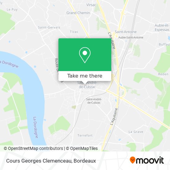 Mapa Cours Georges Clemenceau