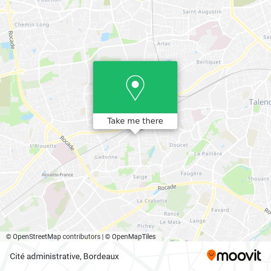 Cité administrative map