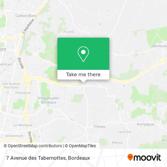 7 Avenue des Tabernottes map