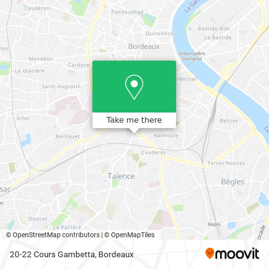 20-22 Cours Gambetta map