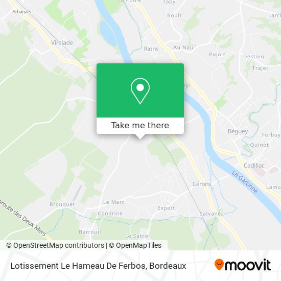 Lotissement Le Hameau De Ferbos map