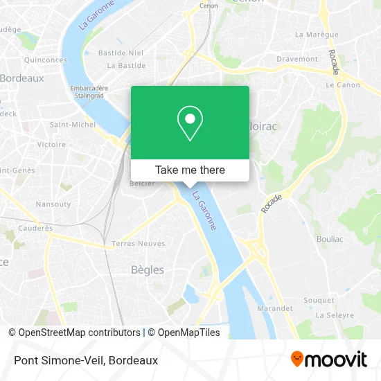 Pont Simone-Veil map