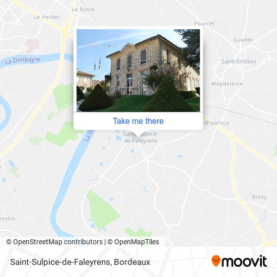 Mapa Saint-Sulpice-de-Faleyrens