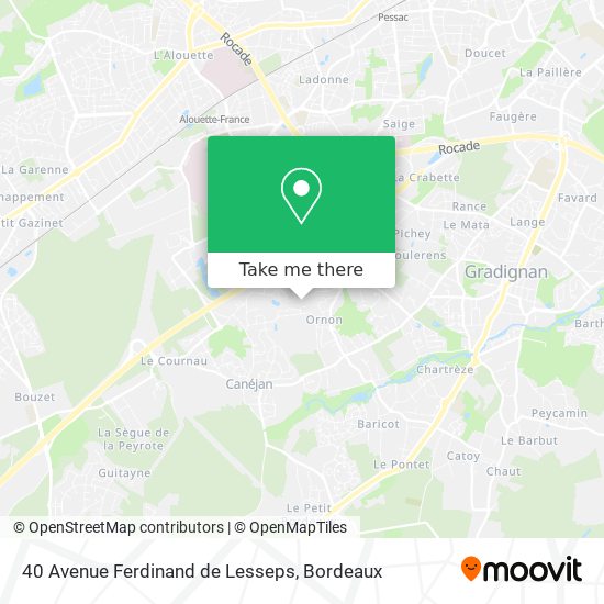 40 Avenue Ferdinand de Lesseps map