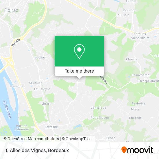 6 Allée des Vignes map