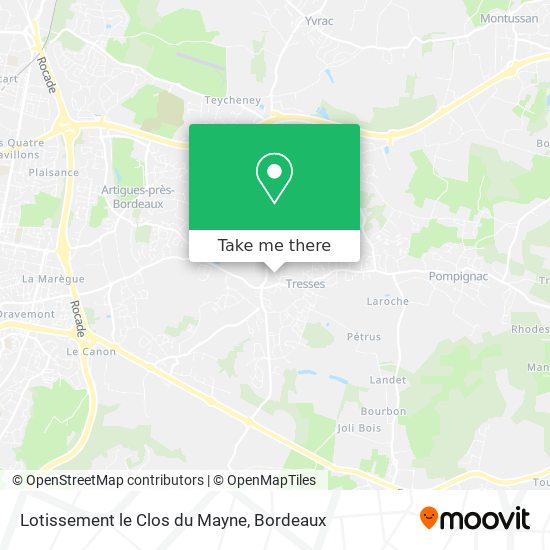 Lotissement le Clos du Mayne map