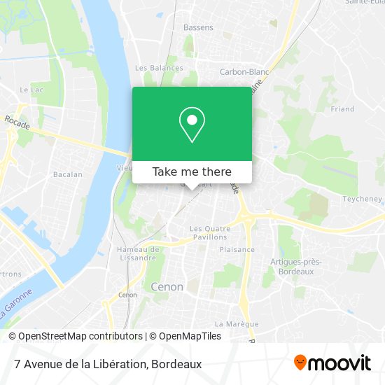 7 Avenue de la Libération map