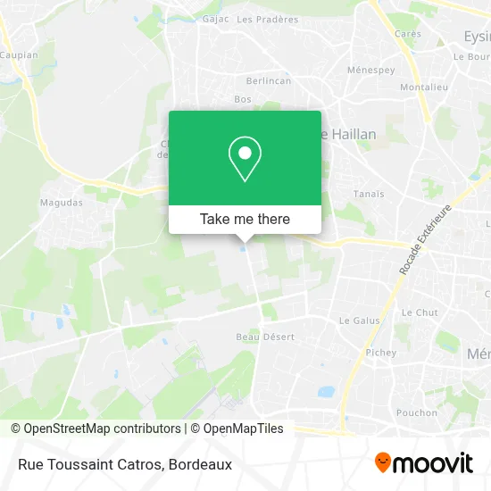 Rue Toussaint Catros map