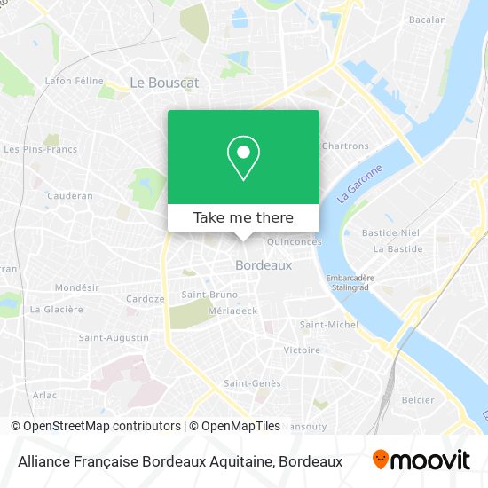 Alliance Française Bordeaux Aquitaine map