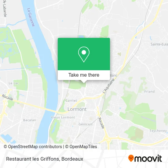 Restaurant les Griffons map