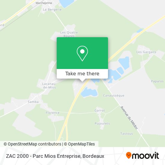 ZAC 2000 - Parc Mios Entreprise map