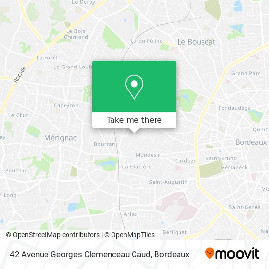 42 Avenue Georges Clemenceau Caud map