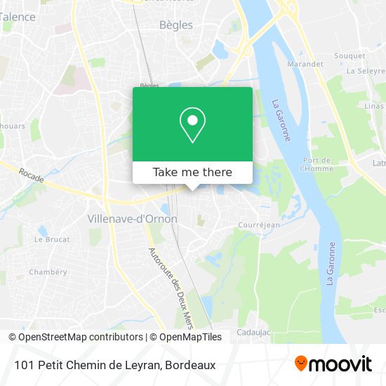 101 Petit Chemin de Leyran map