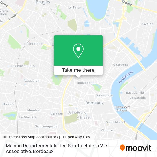 Mapa Maison Départementale des Sports et de la Vie Associative