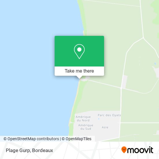 Plage Gurp map