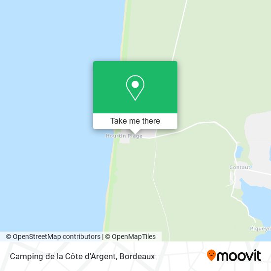 Camping de la Côte d'Argent map