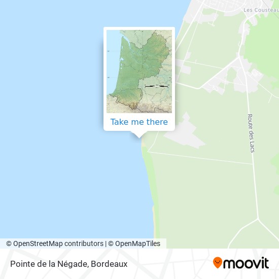 Pointe de la Négade map